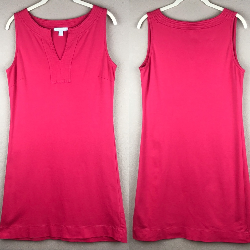 New York & Company Pink Cotton Tank Dress- Small